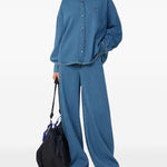 Jeans con bottoni in blu Maxmara weekend - donna 