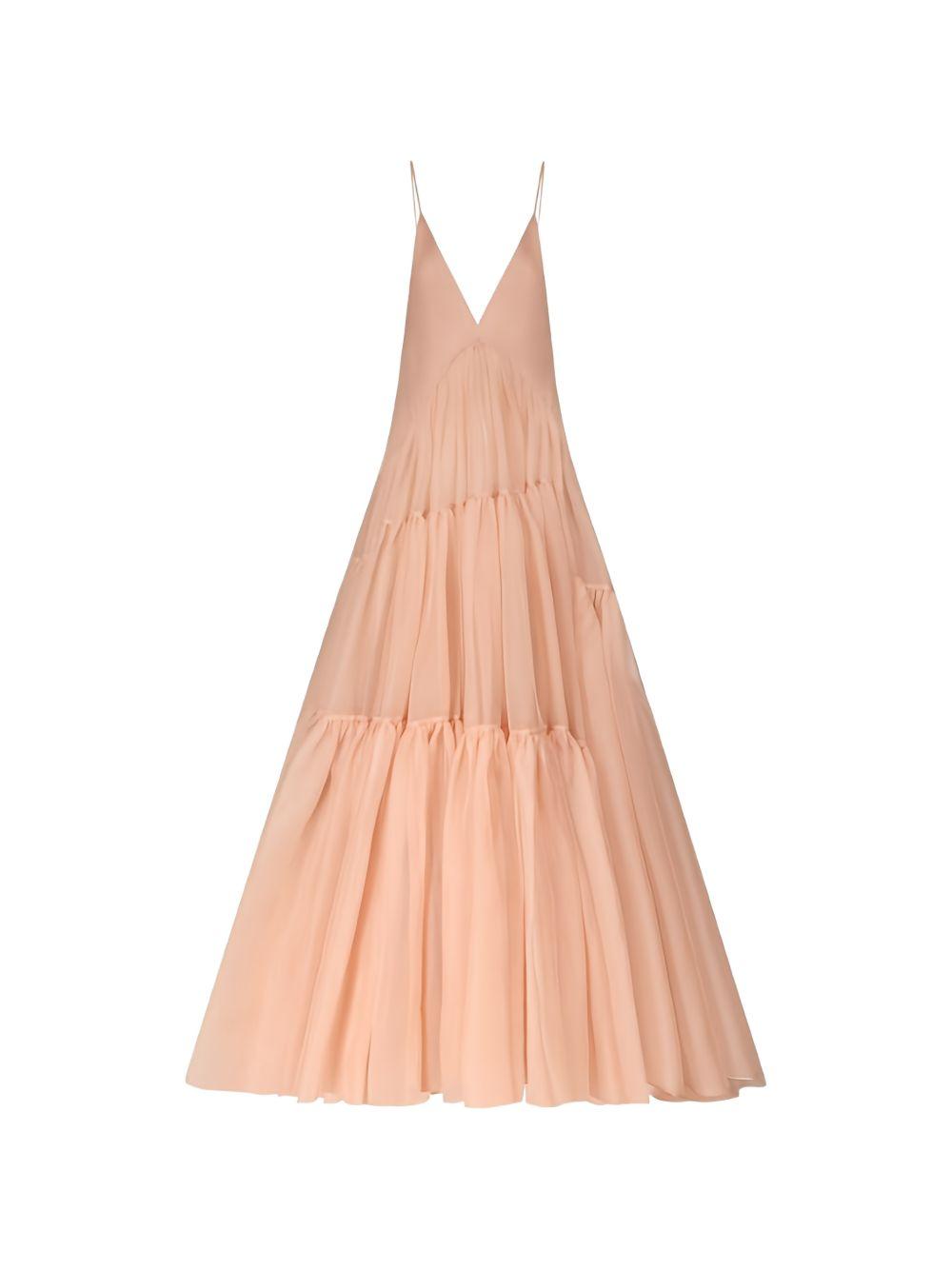 Abito poppy in seta in rosa Temily - donna 