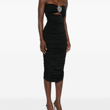 Abito con dettaglio cut-out in nero Amen - donna 