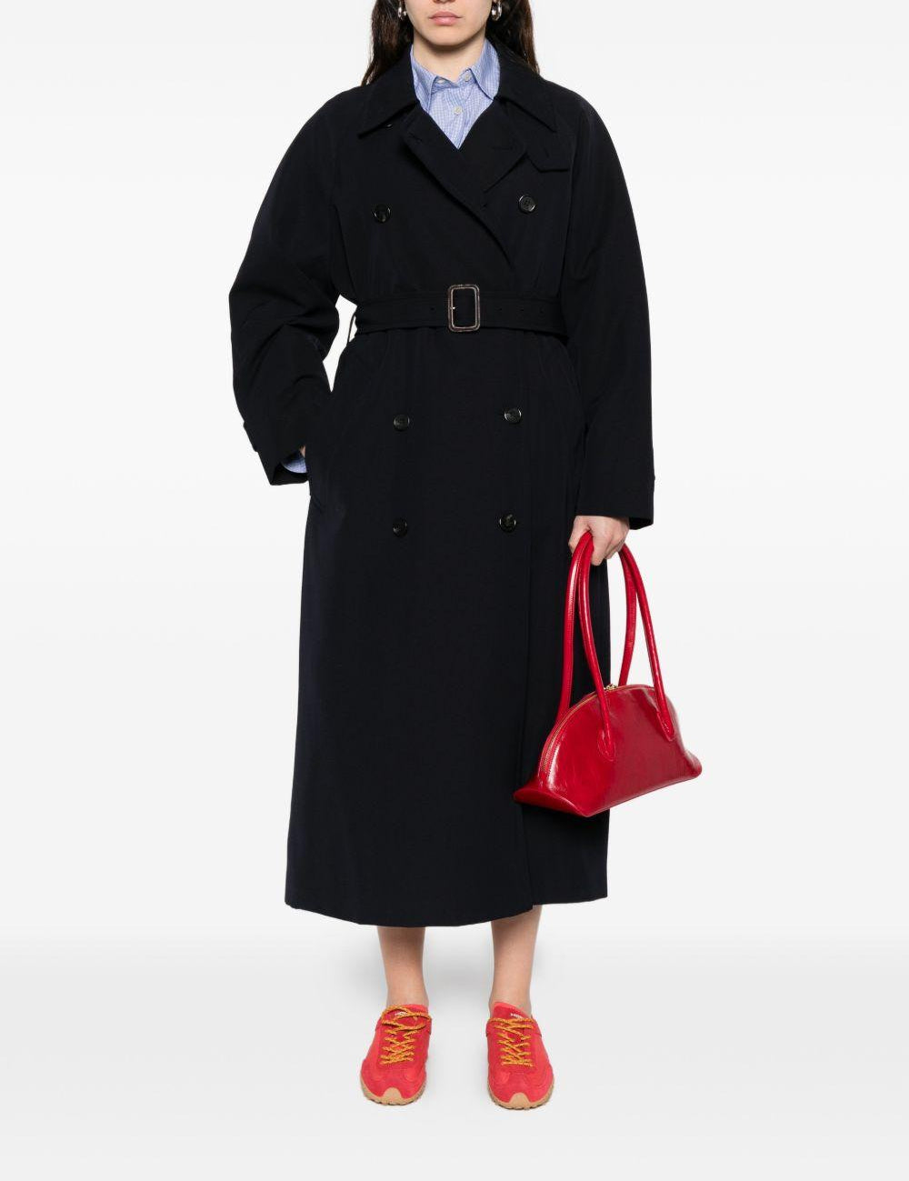 Cappotto trench doppiopetto in blu A.P.C. - donna 