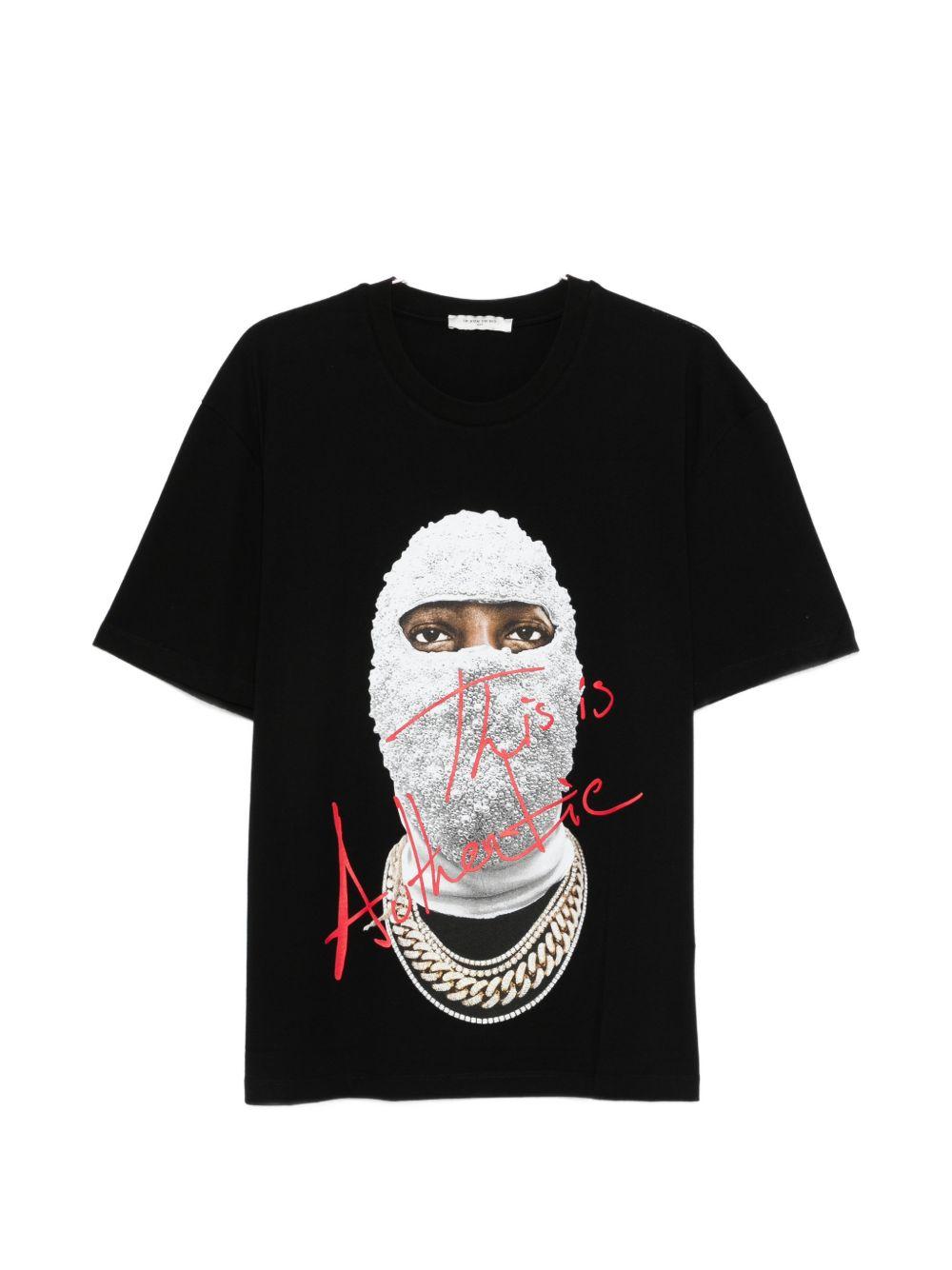 T-shirt con stampa in nero Ih nom uh nit - uomo 