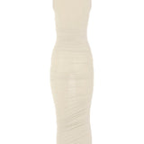 Abito midi drappeggiato in beige Wolford - donna 
