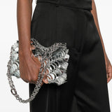 Borsa a spalla Paco night in argento  Rabanne - donna 