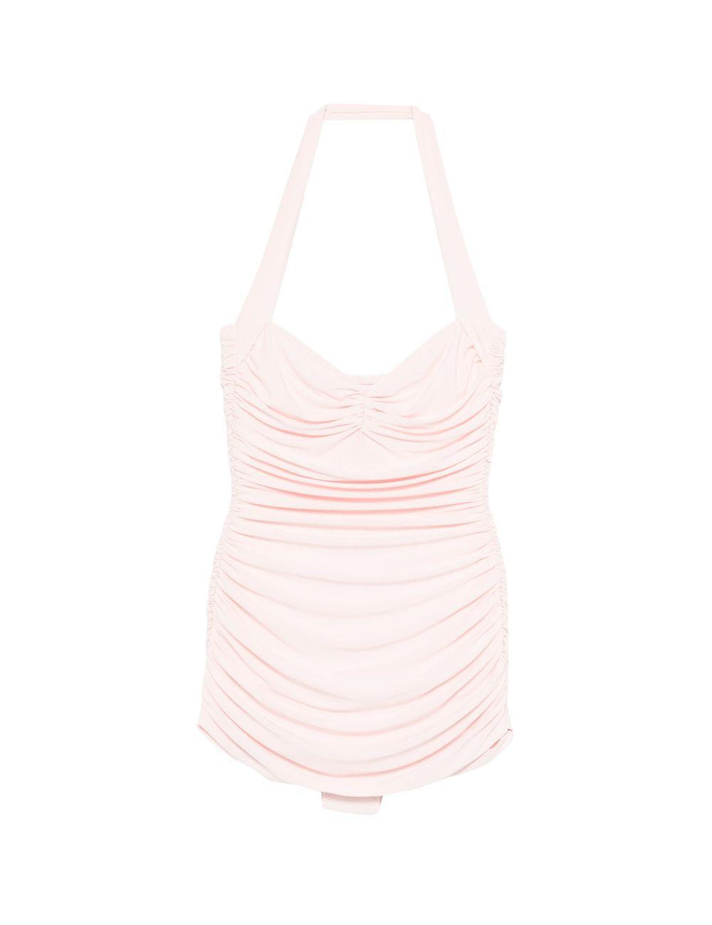 Costume da bagno intero con ruches Bill Mio in rosa Norma kamali - donna 
