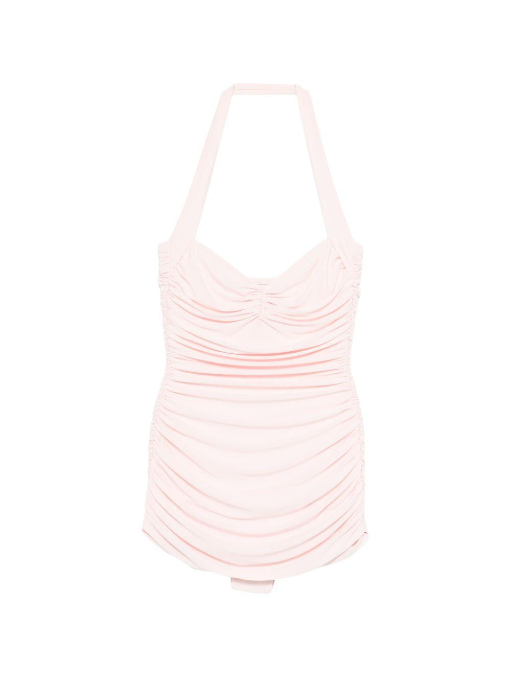 Costume da bagno intero con ruches Bill Mio in rosa Norma kamali - donna 