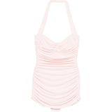 Costume da bagno intero con ruches Bill Mio in rosa Norma kamali - donna 