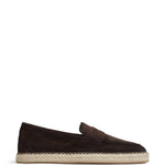 Mocassini in pelle in marrone Santoni - uomo 
