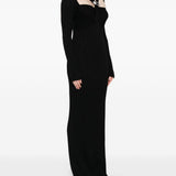 Abito maxi con cut-out in nero Giuseppe di morabito - donna 