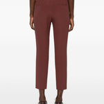 Pantaloni elasticizzati in marrone Brunello cucinelli - donna 