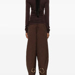 Top a maniche lunghe in marrone  Darkpark - donna 