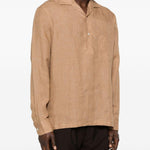 Camicia con taschino in marrone terra Lardini - uomo 