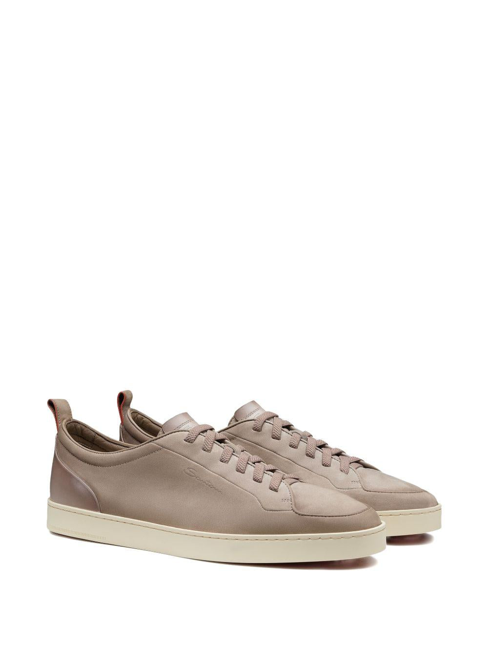 Sneakers con lacci in beige Santoni - uomo 