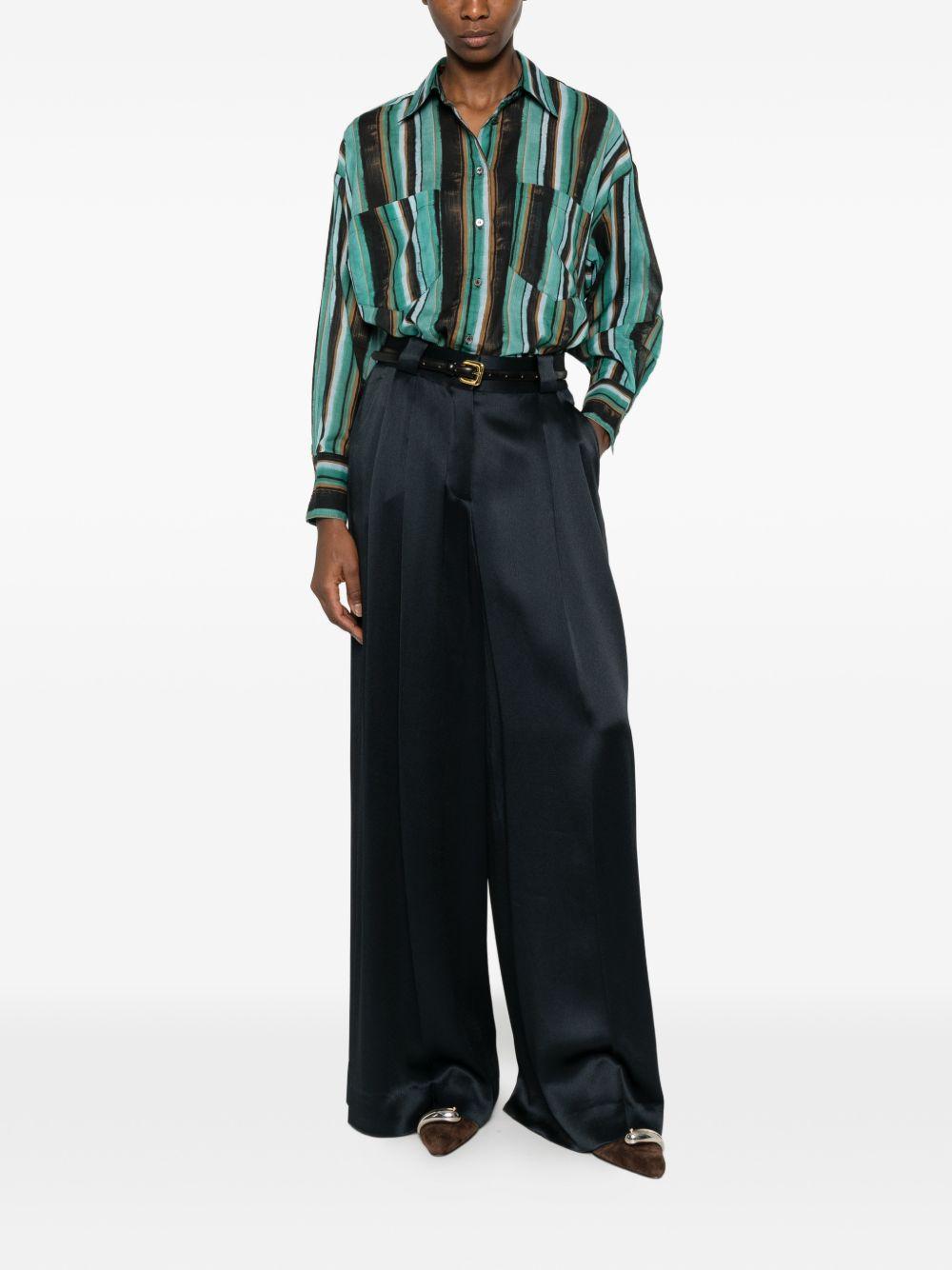 Pantaloni palazzo Novalis in blu BLAZÉ MILANO - donna 