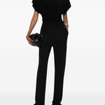 Camicetta drappeggiata in nero Norma kamali - donna 