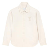 Giacca-camicia ami de coeur in avorio Ami Paris - uomo 
