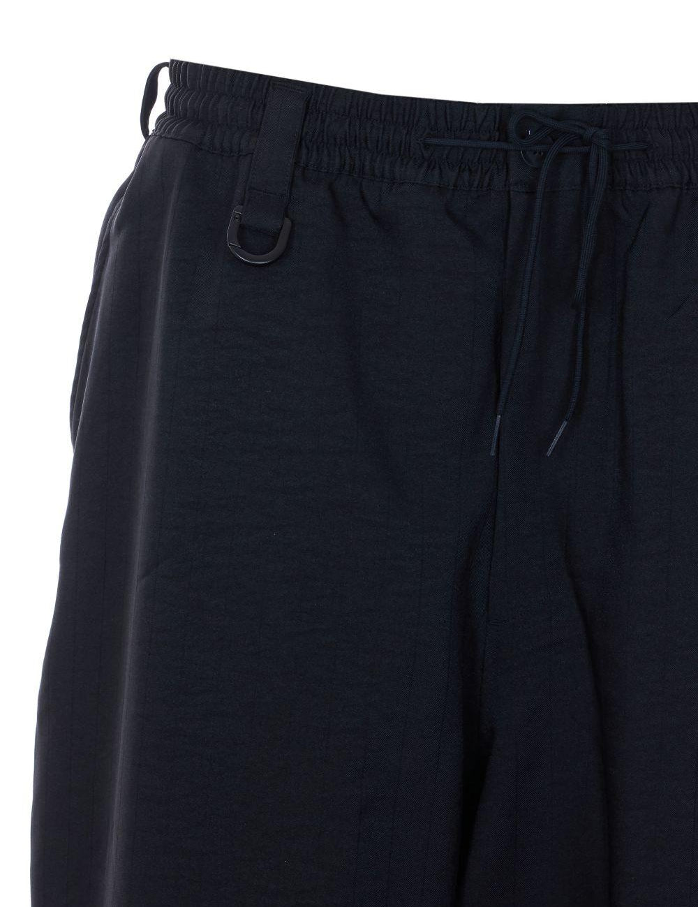 Pantaloni elasticizzati a larga costina in nero Y-3 - uomo 