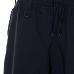 Pantaloni elasticizzati a larga costina in nero Y-3 - uomo 