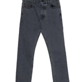 Jeans dritti con patch a bottoni in blu Ksubi - uomo 