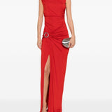 Abito maxi con spacco blaine in rosso Simkhai - donna 