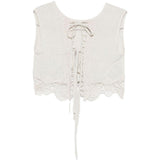 Top in pizzo in avorio Maurizio - donna 