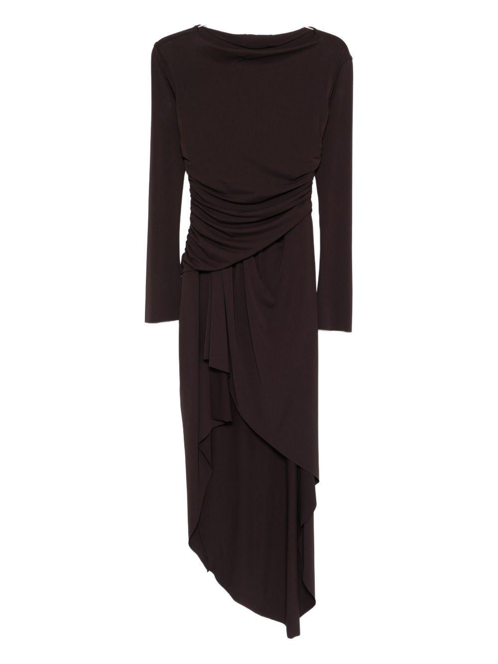 Abito asimmetrico in marrone Amen - donna 