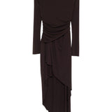 Abito asimmetrico in marrone Amen - donna 