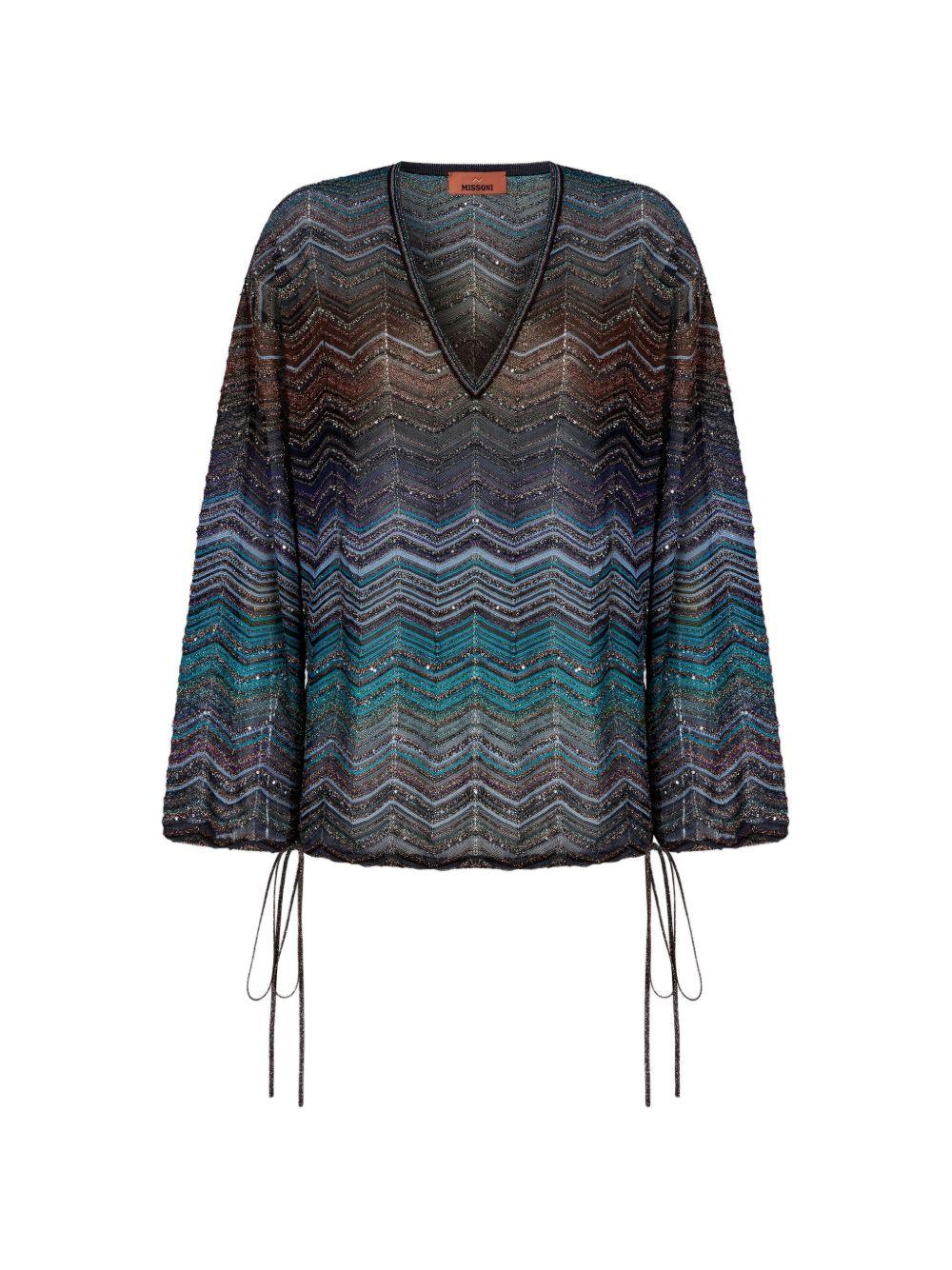 Blusa con motivo chevron multicolor Missoni - donna 