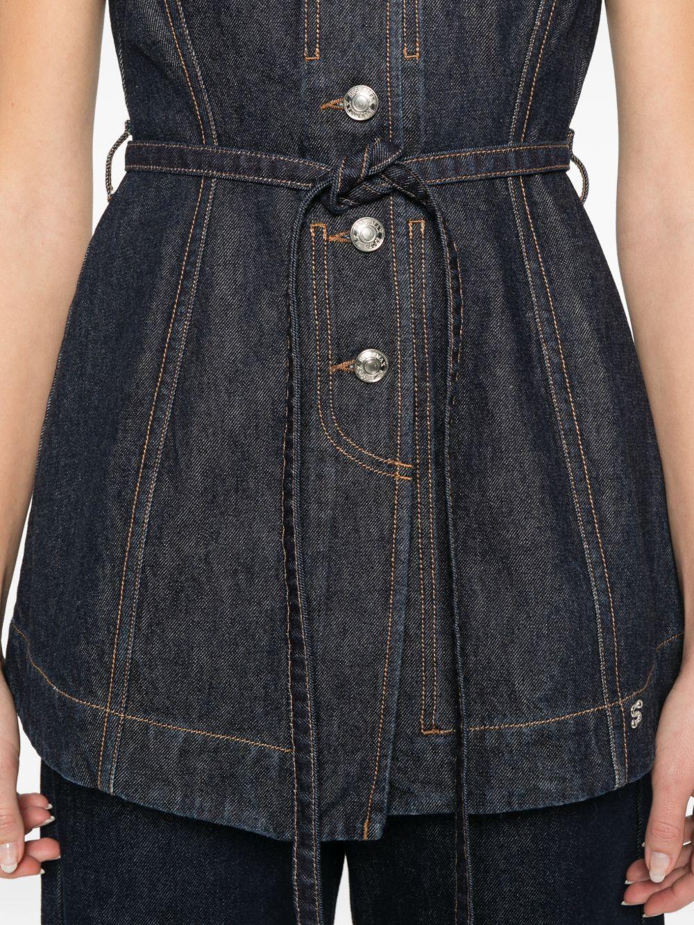 Gilet denim dominio in blu Maxmara sportmax - donna 