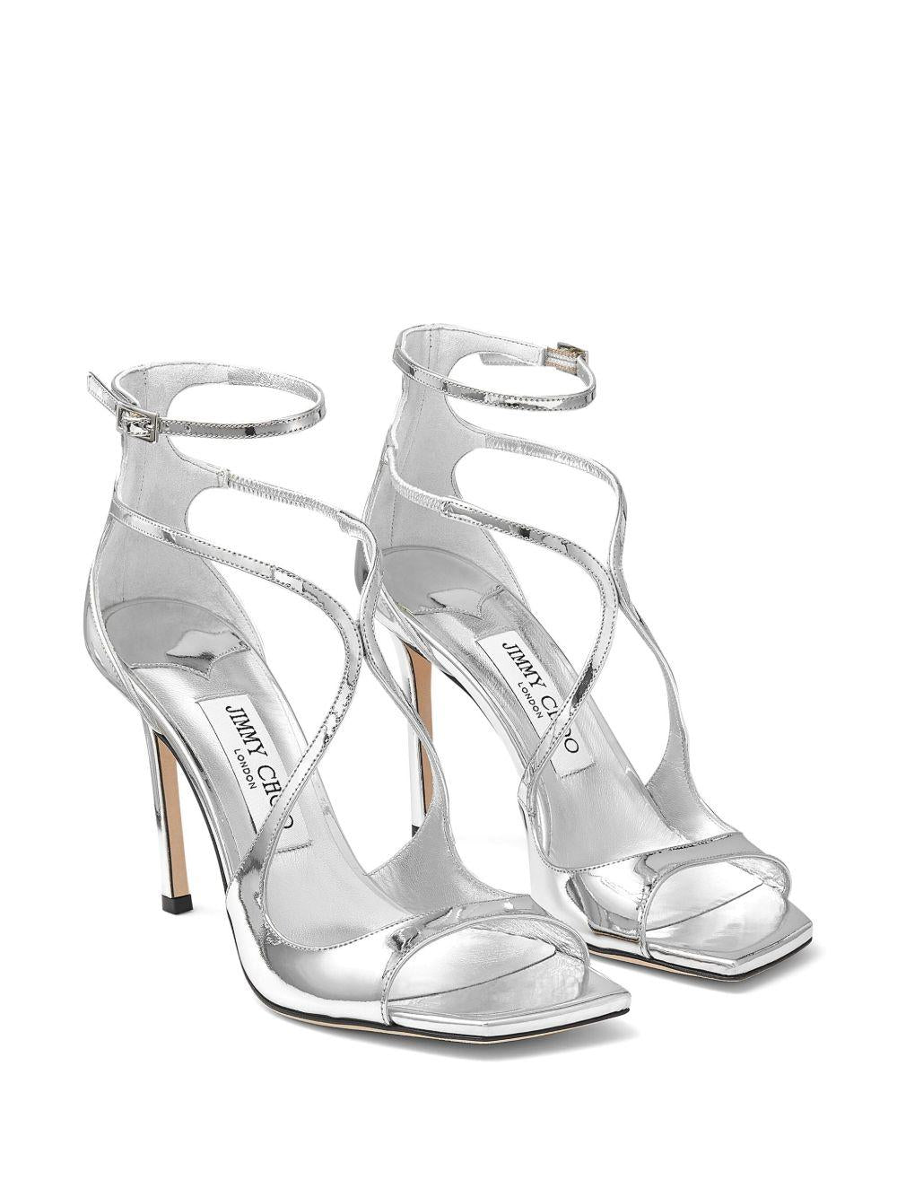 Sandali metallizzati Azia in argento Jimmy choo - donna 