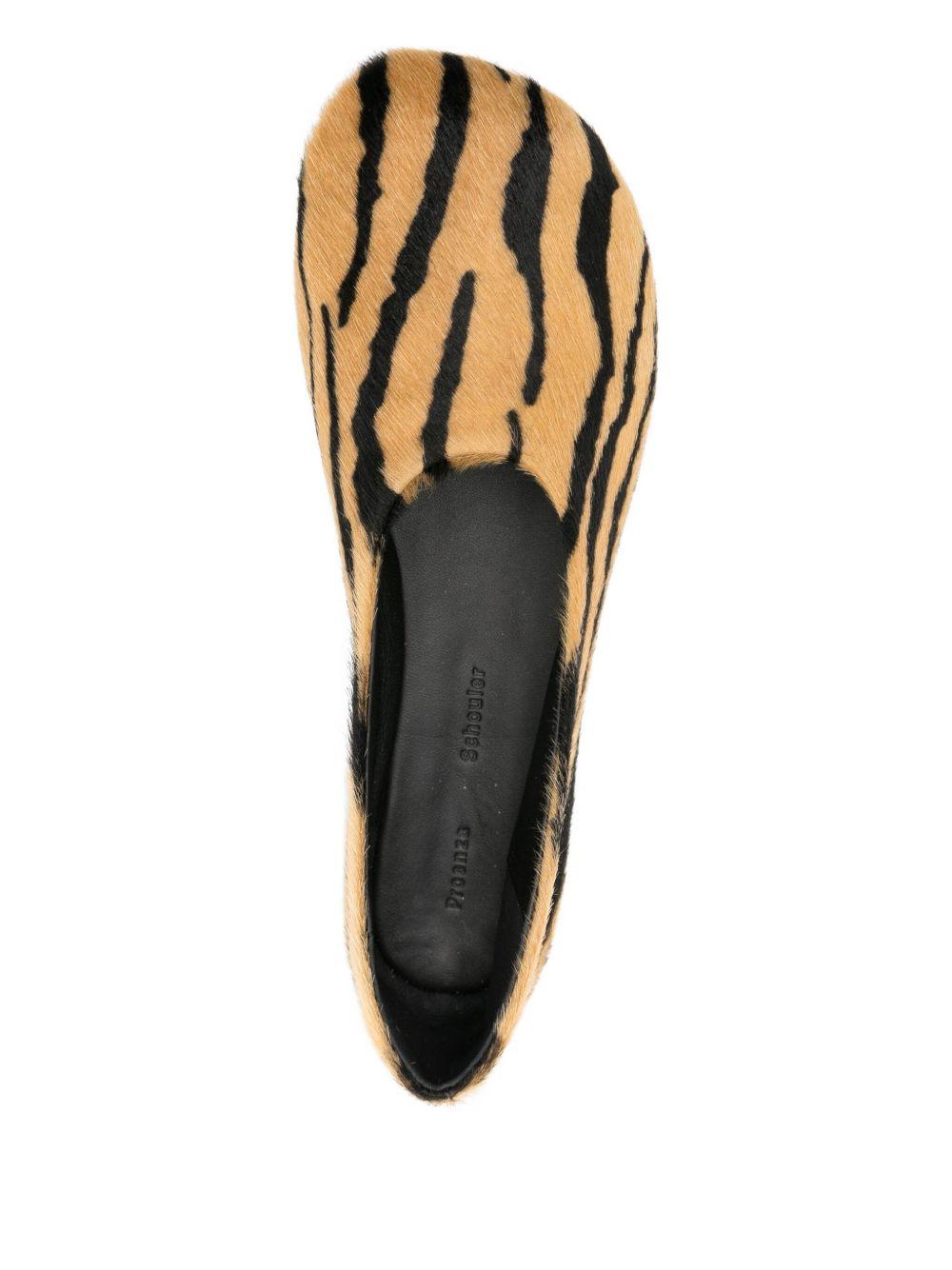 Ballerine glove con stampa animalier in marrone Proenza schouler - donna 
