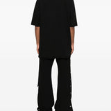 T-shirt girocollo in nero Rick owens drkshdw - uomo 
