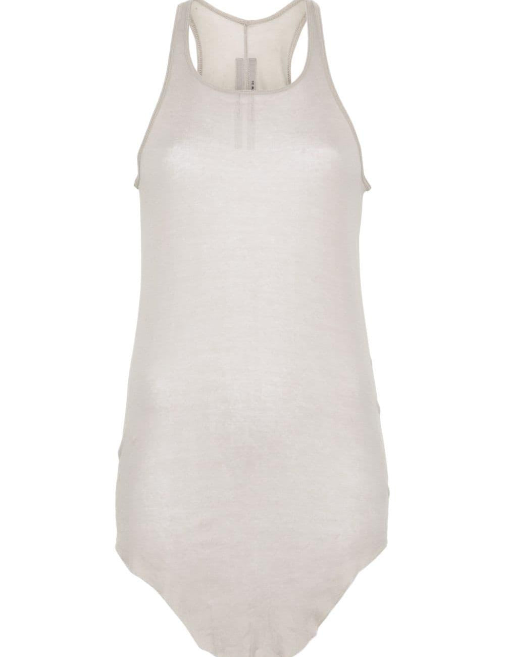 Canotta asimmetrica in grigio Rick Owens - donna 