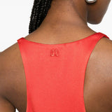 Top con scollo a u in rosso Blazé milano - donna 
