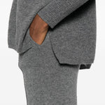 Pantaloni in cashmere in grigio Gotha - donna 