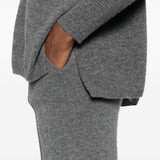 Pantaloni in cashmere in grigio Gotha - donna 
