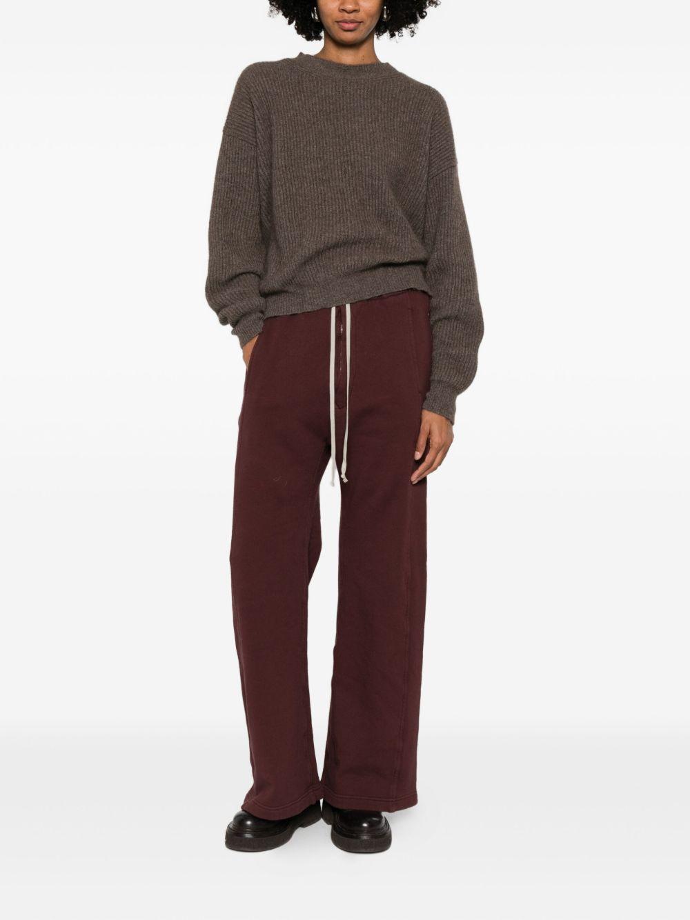 Pantaloni con bottoni in marrone Rick Owens DRKSHDW - donna 
