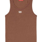 Canotta T-Anki con logo in marrone Diesel - donna 