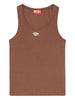 Canotta T-Anki con logo in marrone Diesel - donna