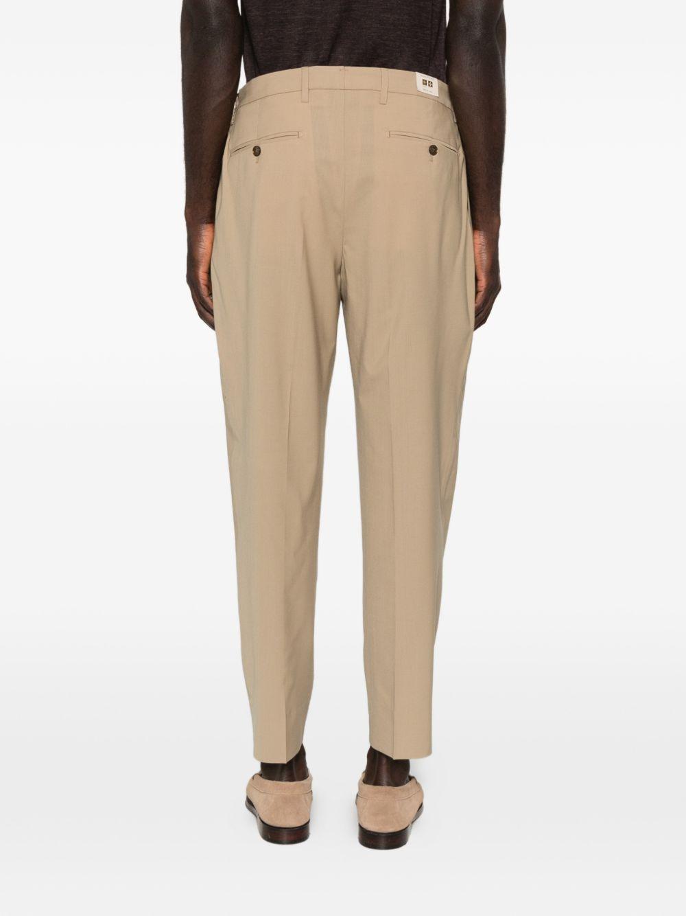 Pantaloni affusolati a pieghe in marrone Briglia 1949 - uomo 