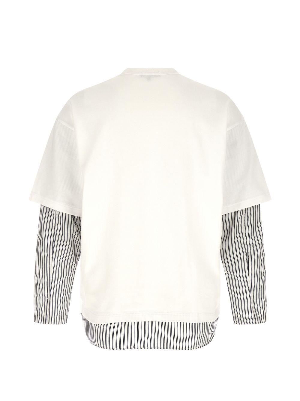 T-shirt a strati in bianco e blu Comme des garcons homme - uomo 