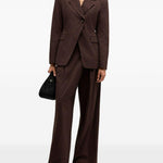 Pantaloni a pois in marrone Ganni - donna 