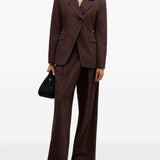 Pantaloni a pois in marrone Ganni - donna 