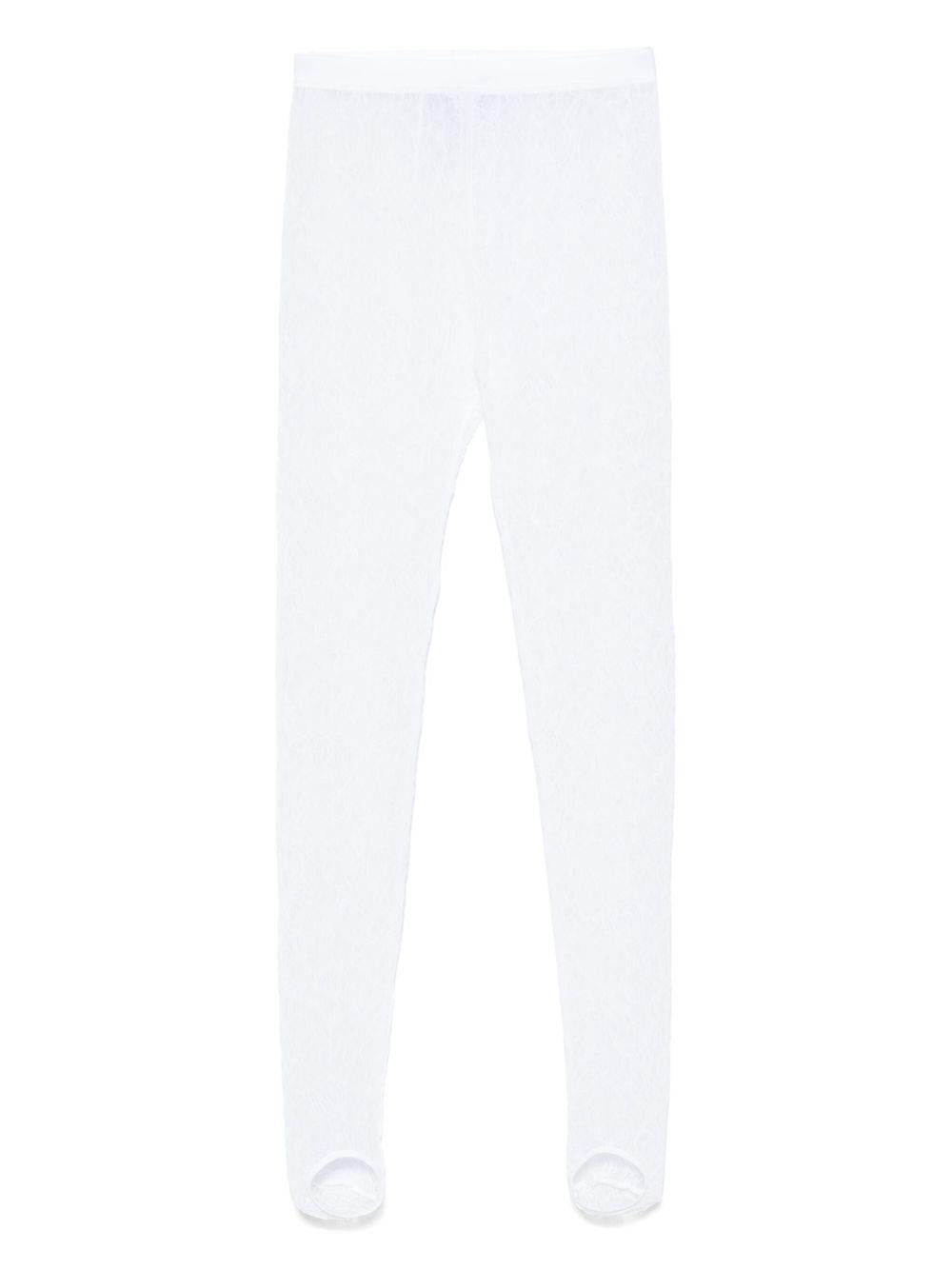 Leggings in pizzo in bianco Wardrobe.NYC - donna 