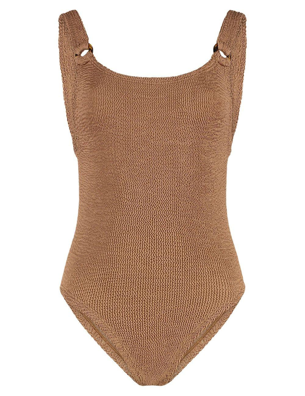 Costume intero domino in marrone hunza g - donna 