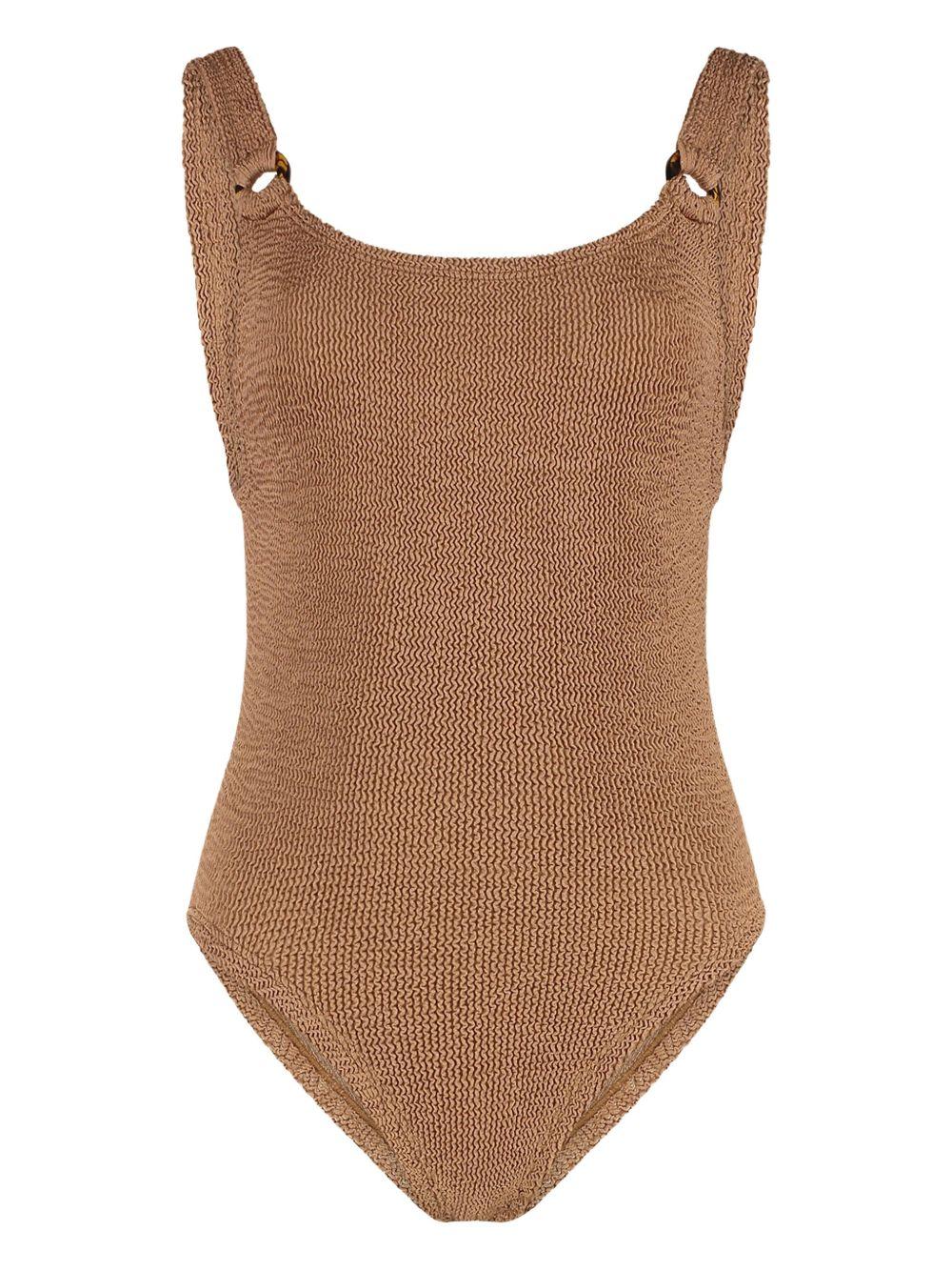 Costume intero domino in marrone hunza g - donna 