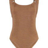 Costume intero domino in marrone hunza g - donna 