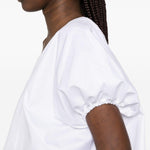 Top con scollo a v in cotone in bianco Batakovic - donna 