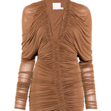 Abito mini a maniche lunghe orion in beige Christopher esber - donna 