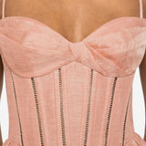 Abito mini Luna corsetto in rosa ZIMMERMANN - donna 