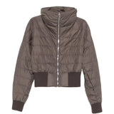 Giacca crop trapuntata in marrone Rick Owens x Moncler - unisex<BR/> 
